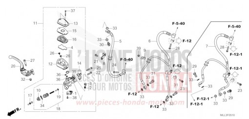 FRONT BRAKE MASTER CYLINDER CB1000SPS de 2025